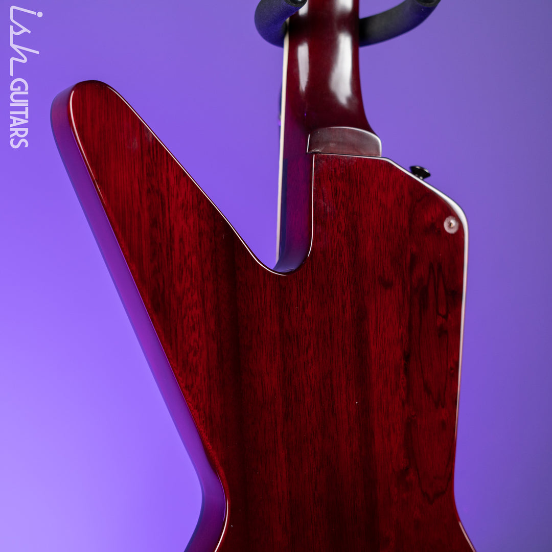2008 Epiphone Prophecy Futura Custom Explorer Black Cherry - EMG PA-2 Preamp