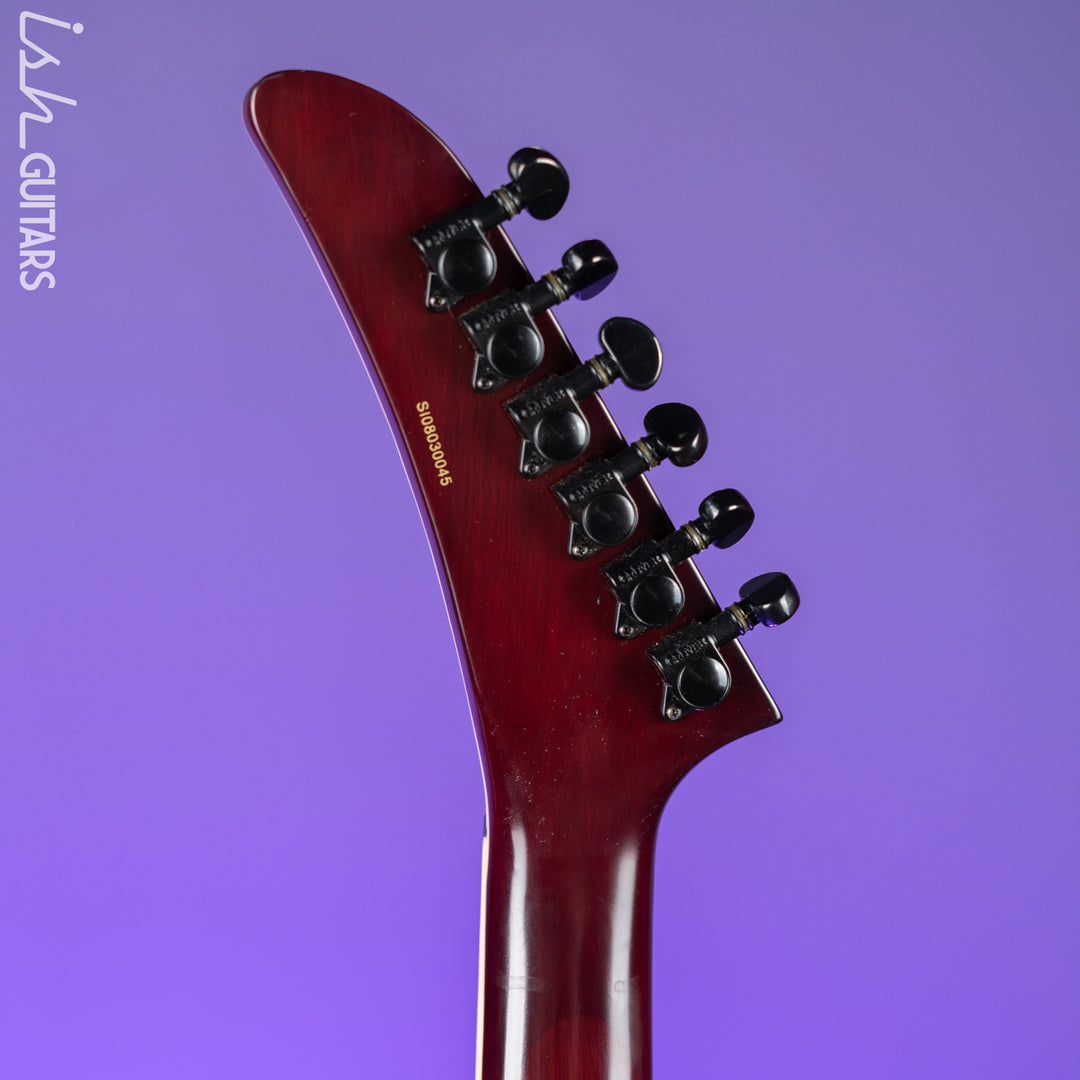 2008 Epiphone Prophecy Futura Custom Explorer Black Cherry - EMG PA-2 Preamp