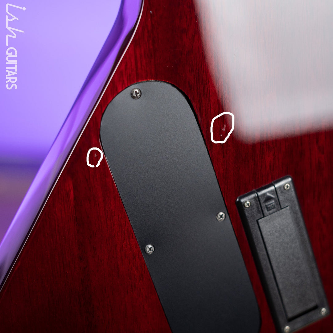 2008 Epiphone Prophecy Futura Custom Explorer Black Cherry - EMG