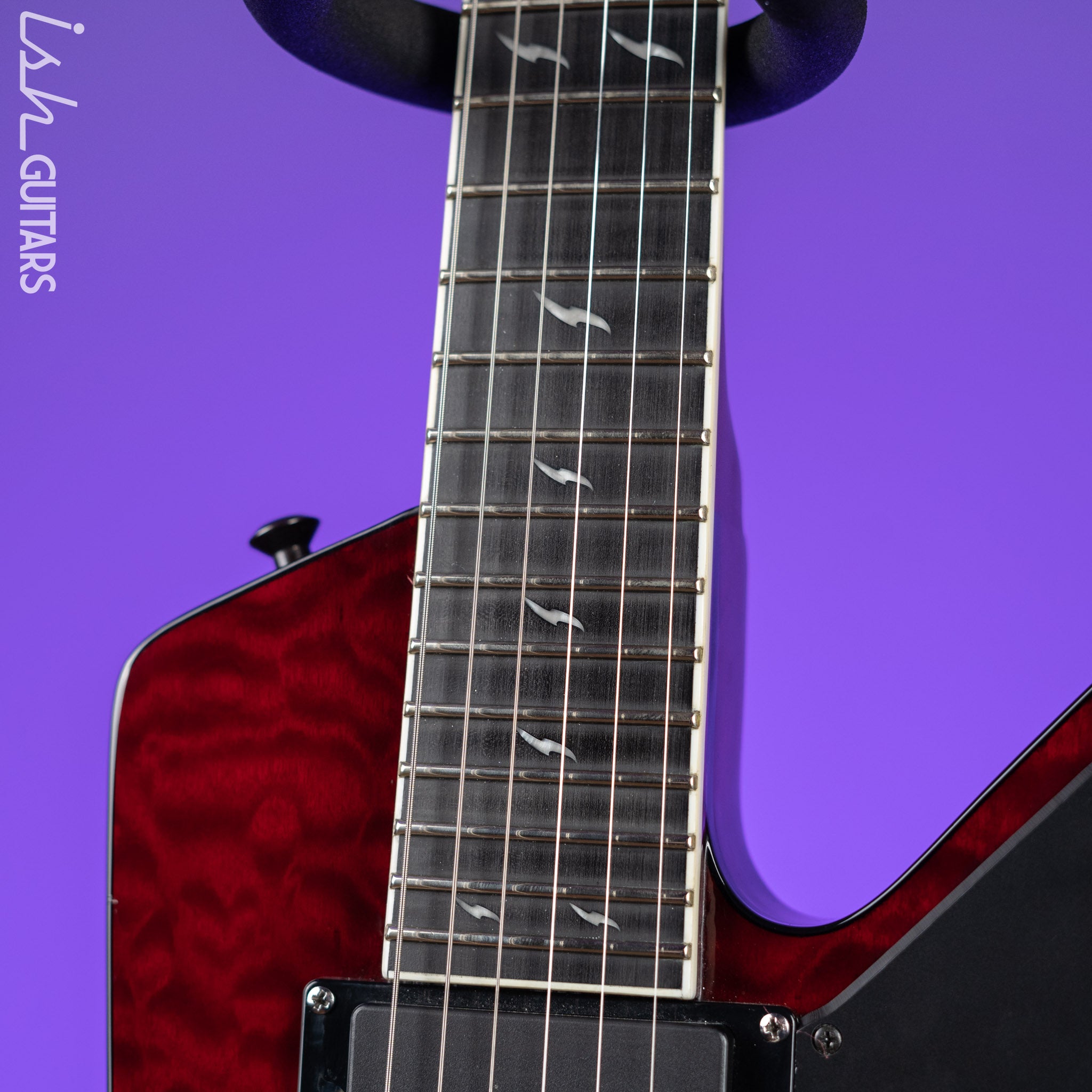 2008 Epiphone Prophecy Futura Custom Explorer Black Cherry - EMG