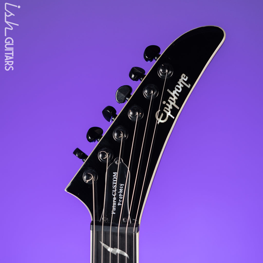 2008 Epiphone Prophecy Futura Custom Explorer Black Cherry - EMG PA-2 Preamp