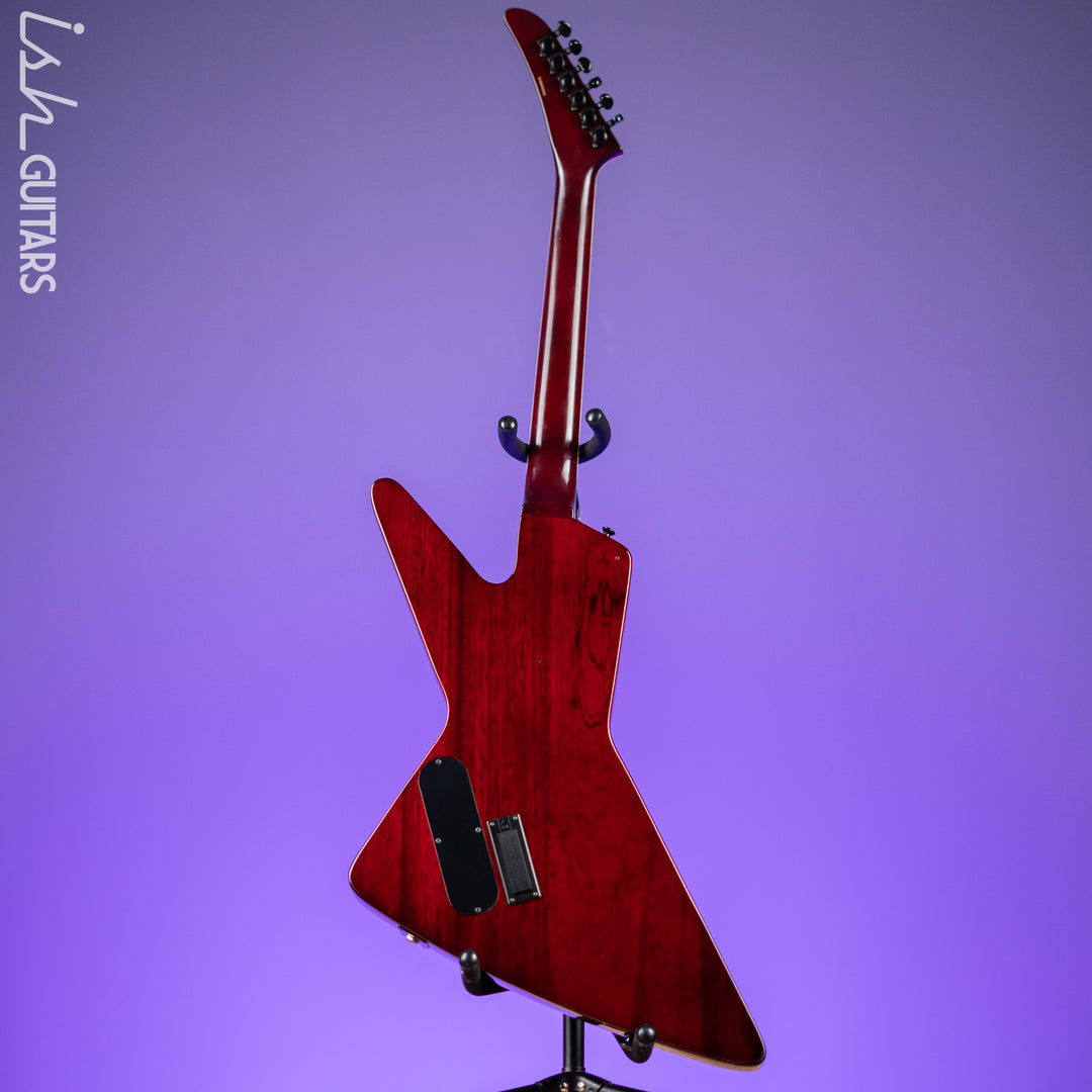 2008 Epiphone Prophecy Futura Custom Explorer Black Cherry - EMG PA-2 Preamp