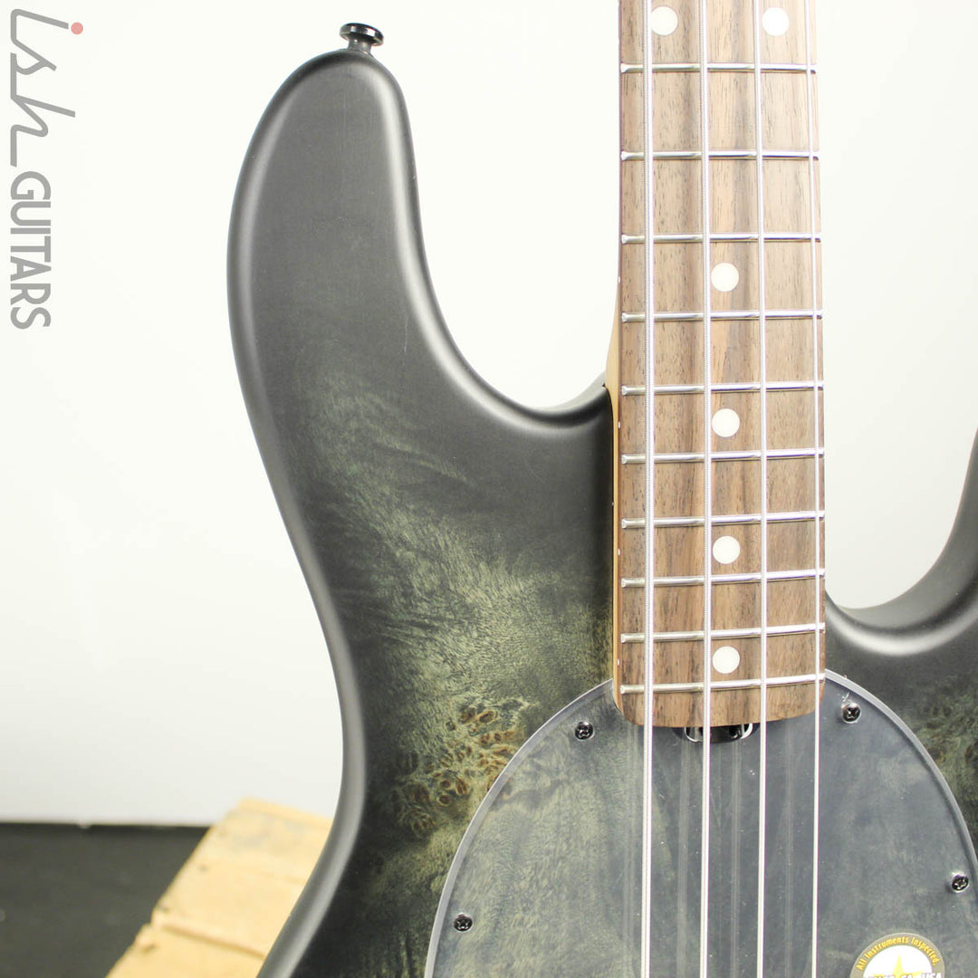 Sterling by Music Man StingRay Ray34PB Trans Black Satin w/ Bag B-STOCK