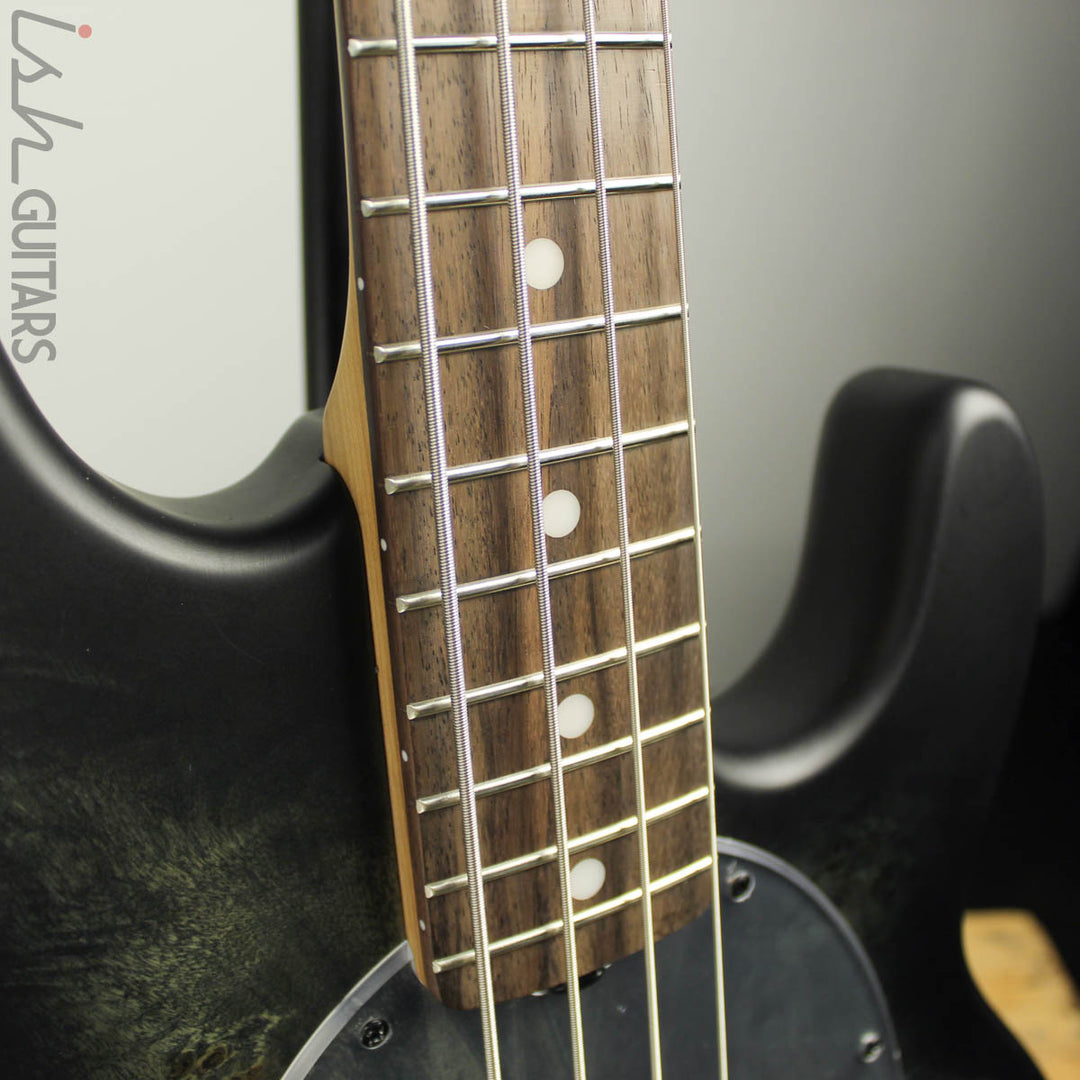 Sterling by Music Man StingRay Ray34PB Trans Black Satin w/ Bag B-STOCK