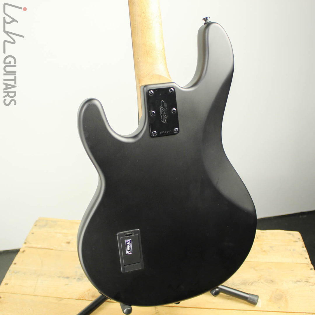 Sterling by Music Man StingRay Ray34PB Trans Black Satin w/ Bag B-STOCK