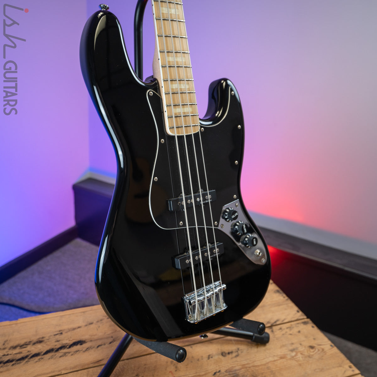 2000's Squier Vintage Modified Jazz Bass '77 Black – Ish Guitars