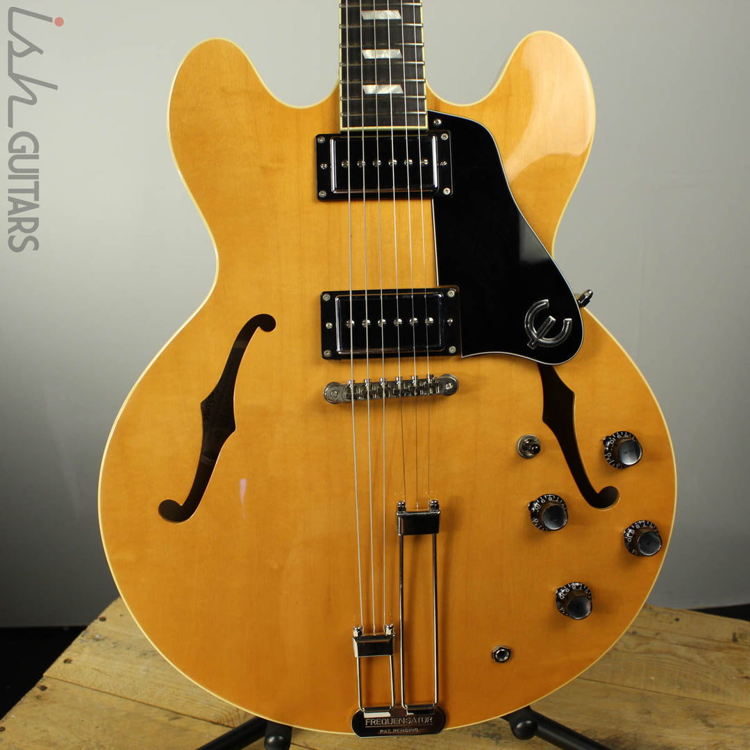 2007 Epiphone Valensi Riviera P94 Elitist Antique Natural