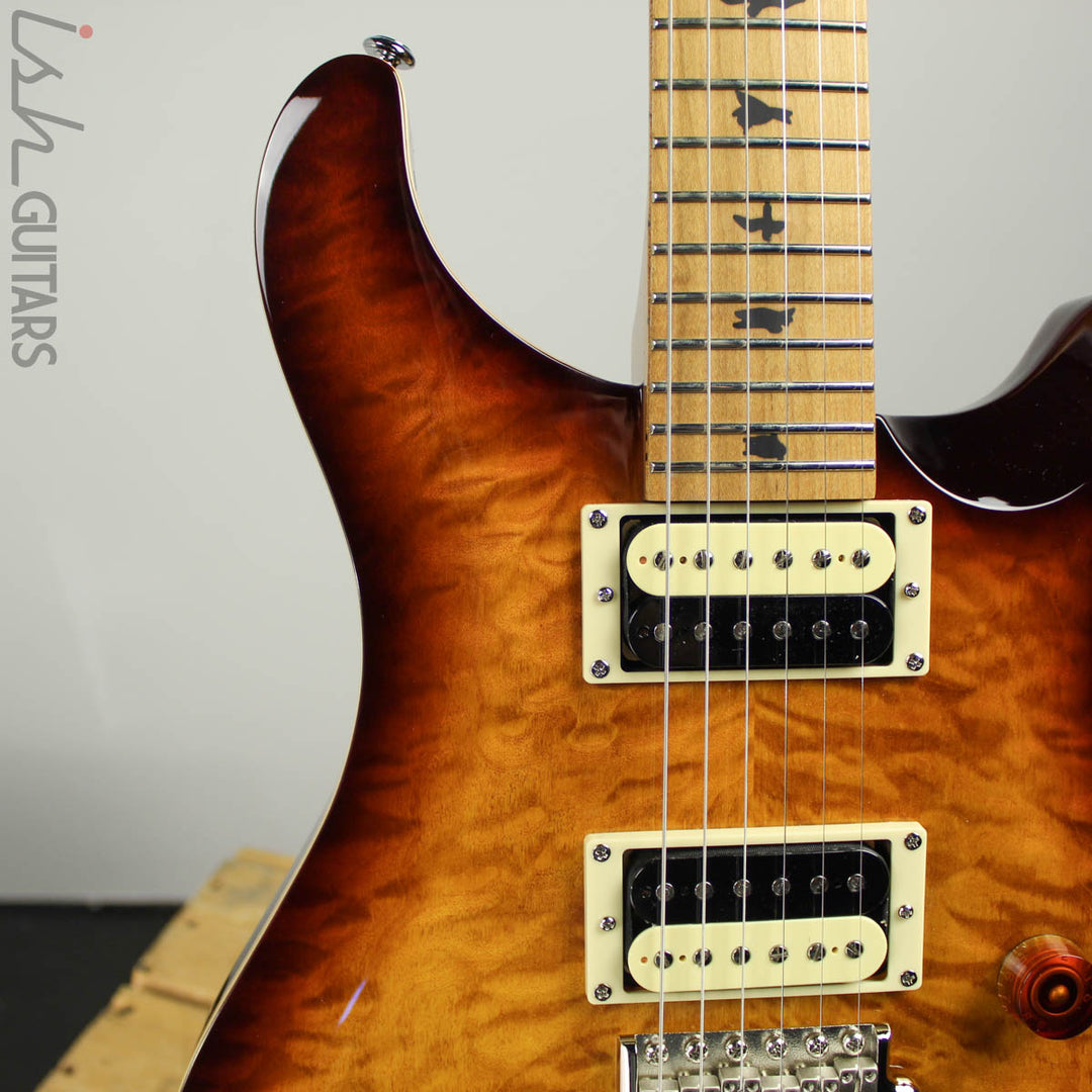 2019 Paul Reed Smith PRS SE Custom 24 Roasted Maple Limited Tobacco Sunburst