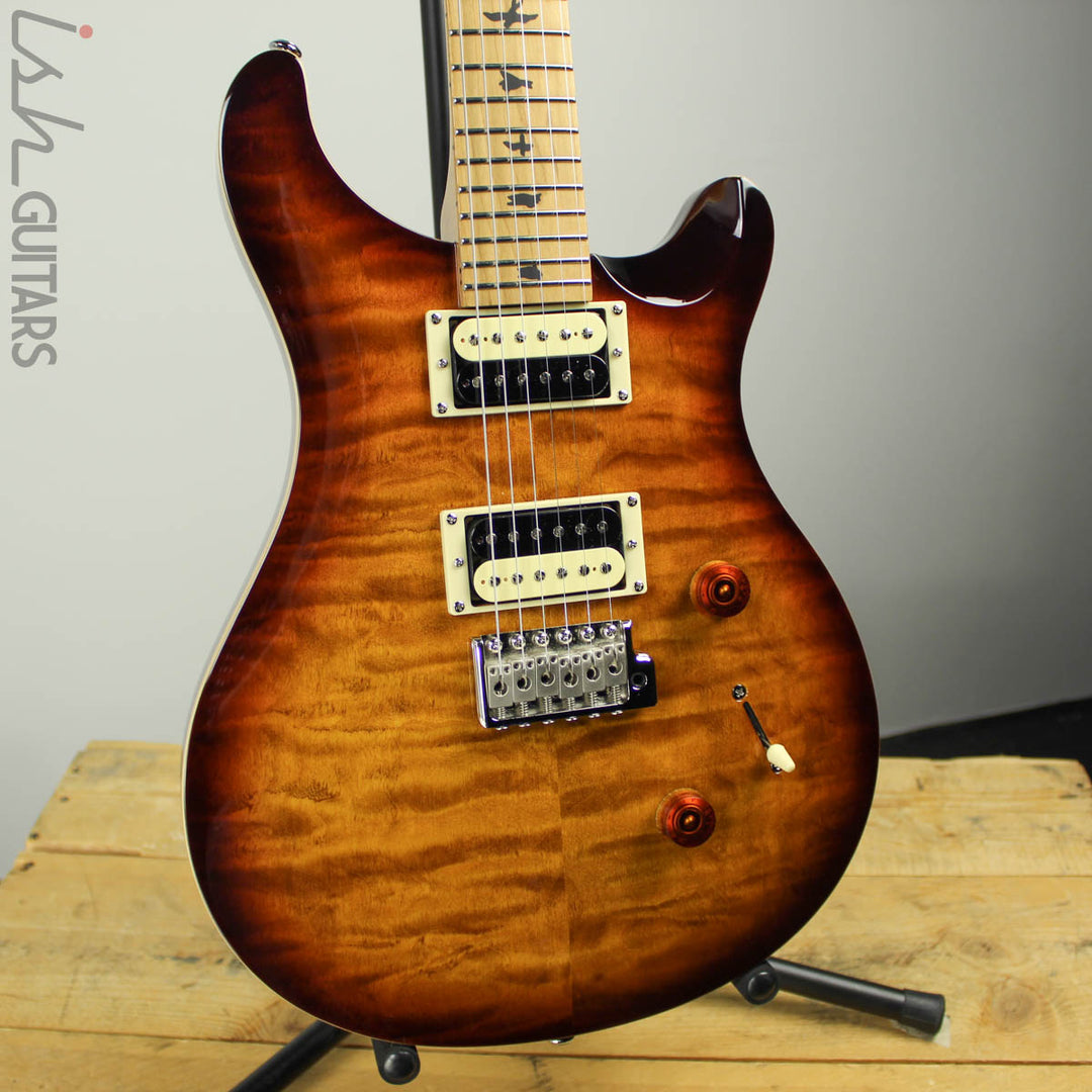 prs se custom 24 tobacco burst Paul Reed Smith Electric Guitar (with Gig Bag) and the smoothness of a rosewood fretboard 2019 Paul Reed Smith PRS
