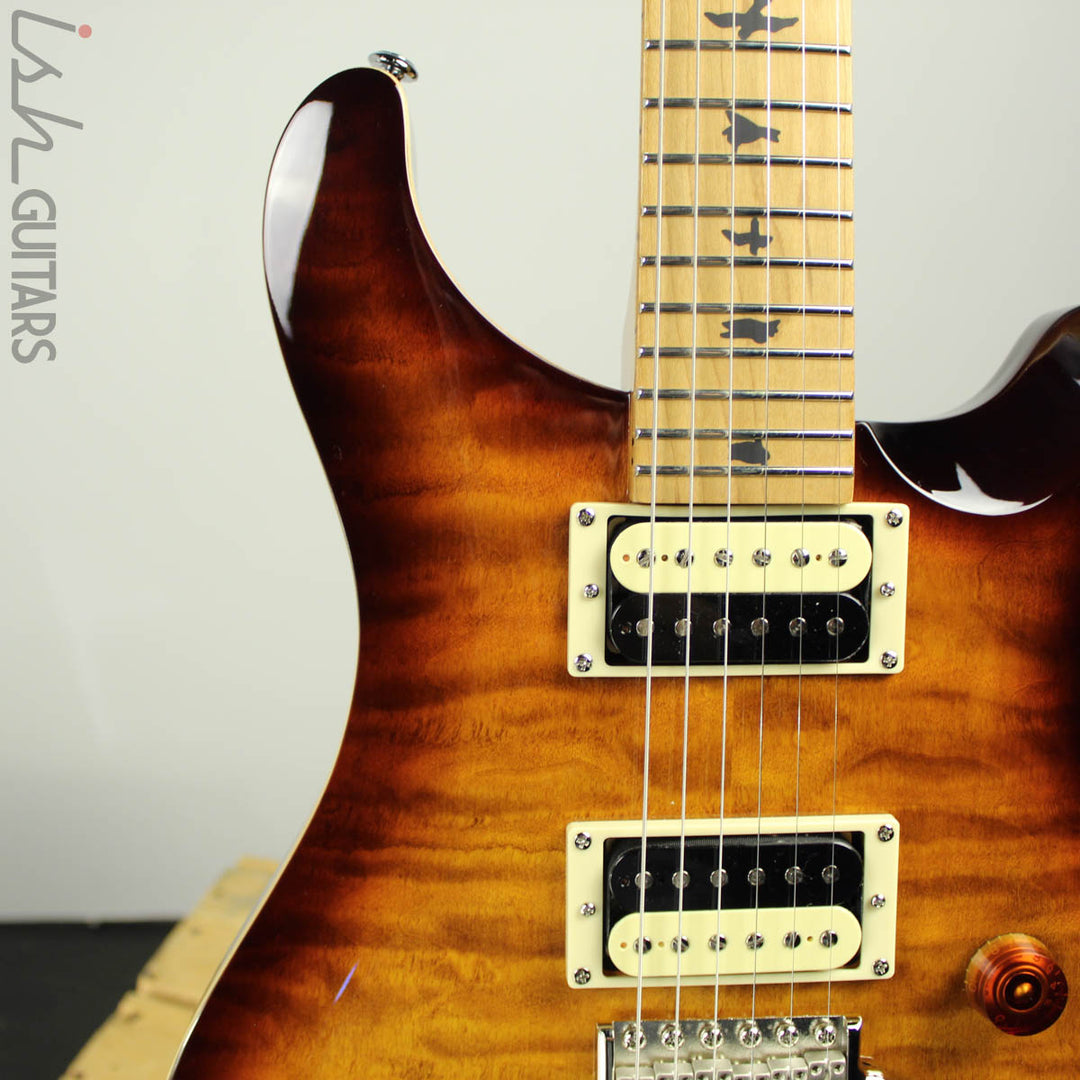 2019 Paul Reed Smith PRS SE Custom 24 Roasted Maple Limited Tobacco Sunburst