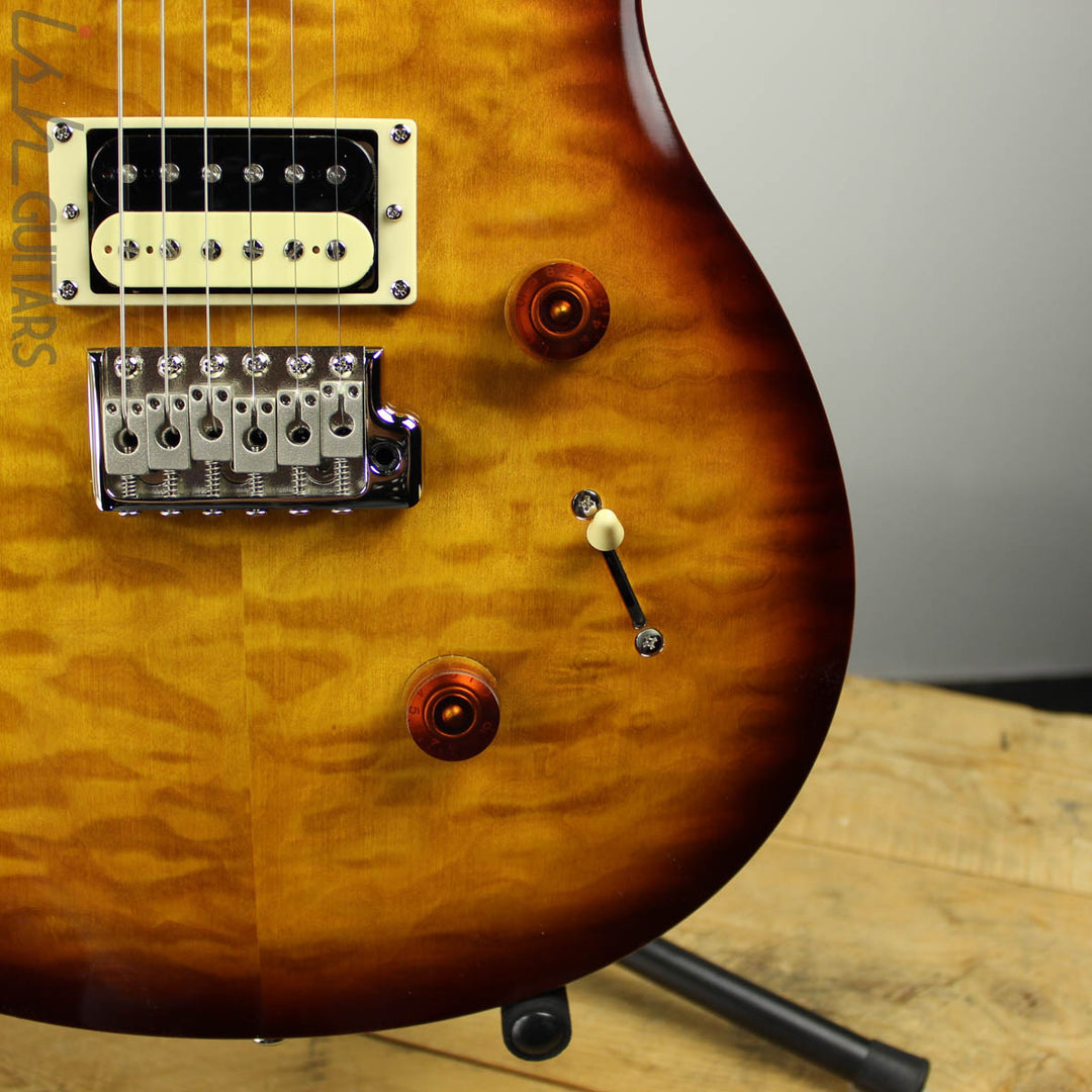 2019 Paul Reed Smith PRS SE Custom 24 Roasted Maple Limited Tobacco Sunburst