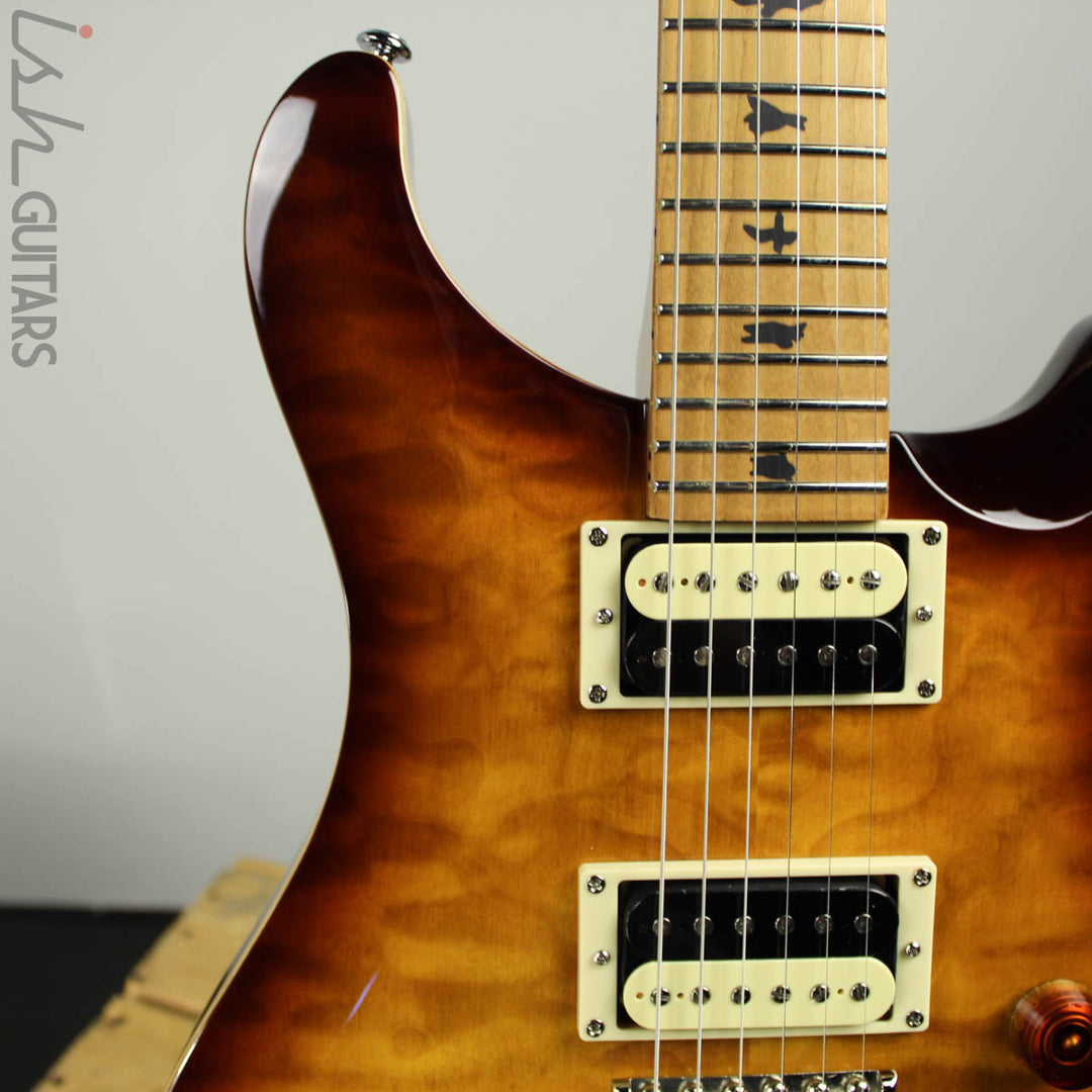 2019 Paul Reed Smith PRS SE Custom 24 Roasted Maple Limited Tobacco Sunburst