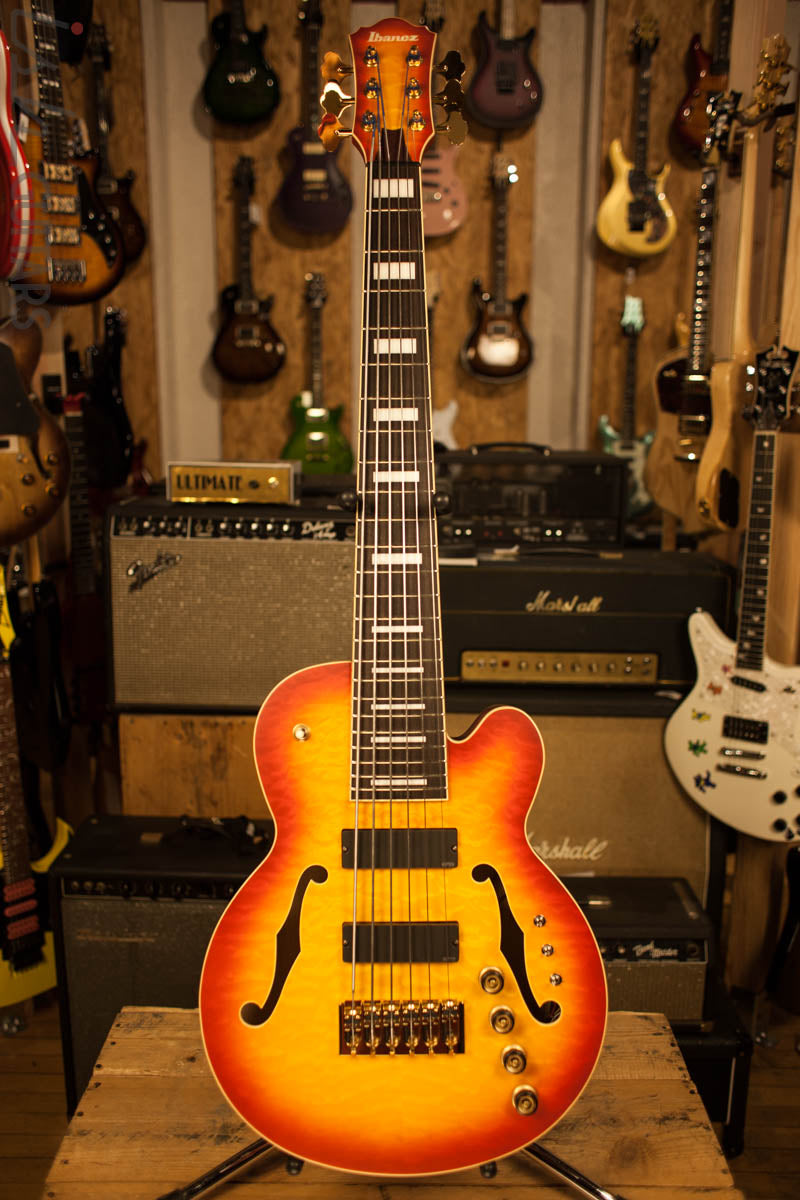 Ibanez TCB1006 Stephen "Thundercat" Bruner Signature Series 6-String Bass Autumn Leaf Burst Matte
