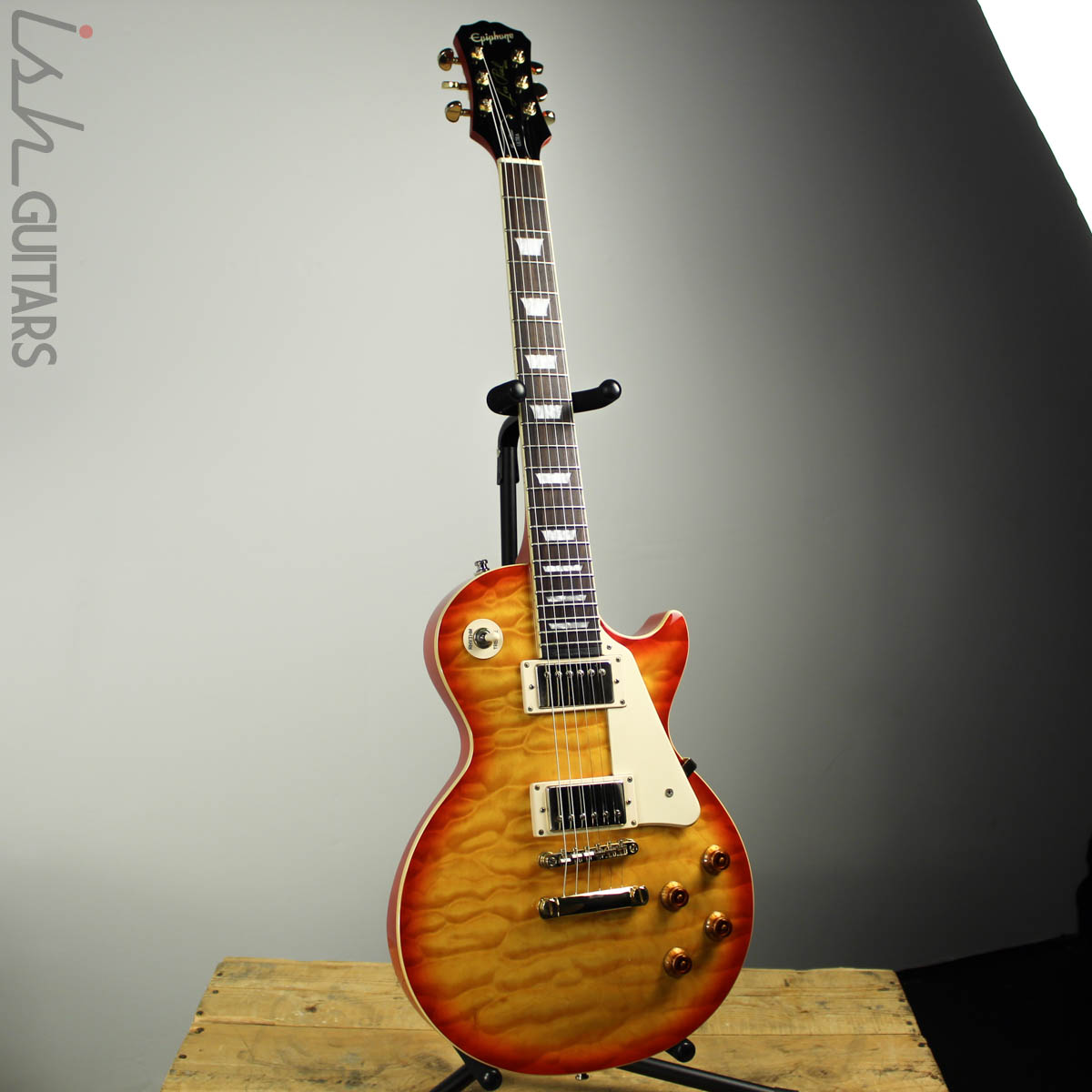 Epiphone Les Paul Ultra-II Faded Cherry Burst – Ish Guitars