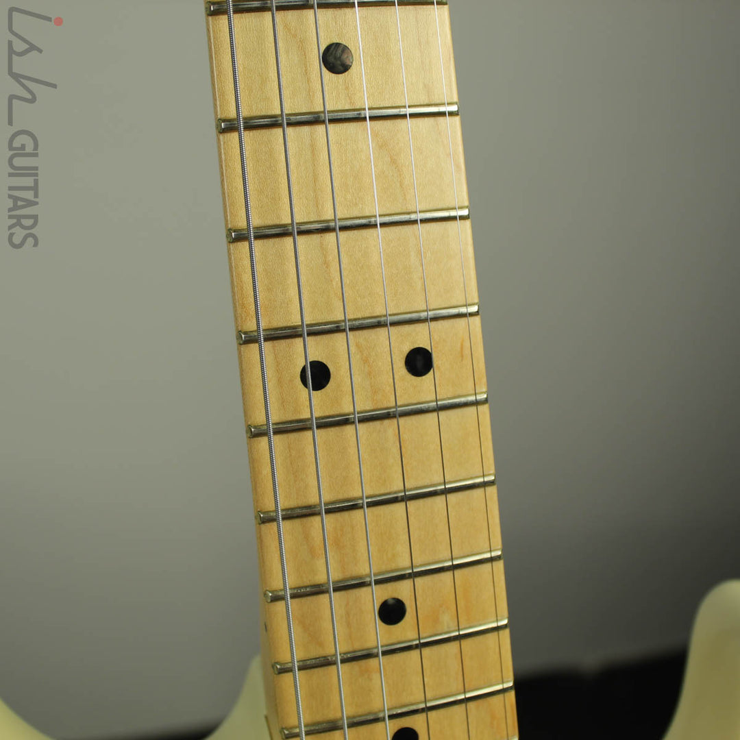 2014 Fender American Deluxe Stratocaster Olympic Pearl White Seymour Duncan Humbucker Pickups