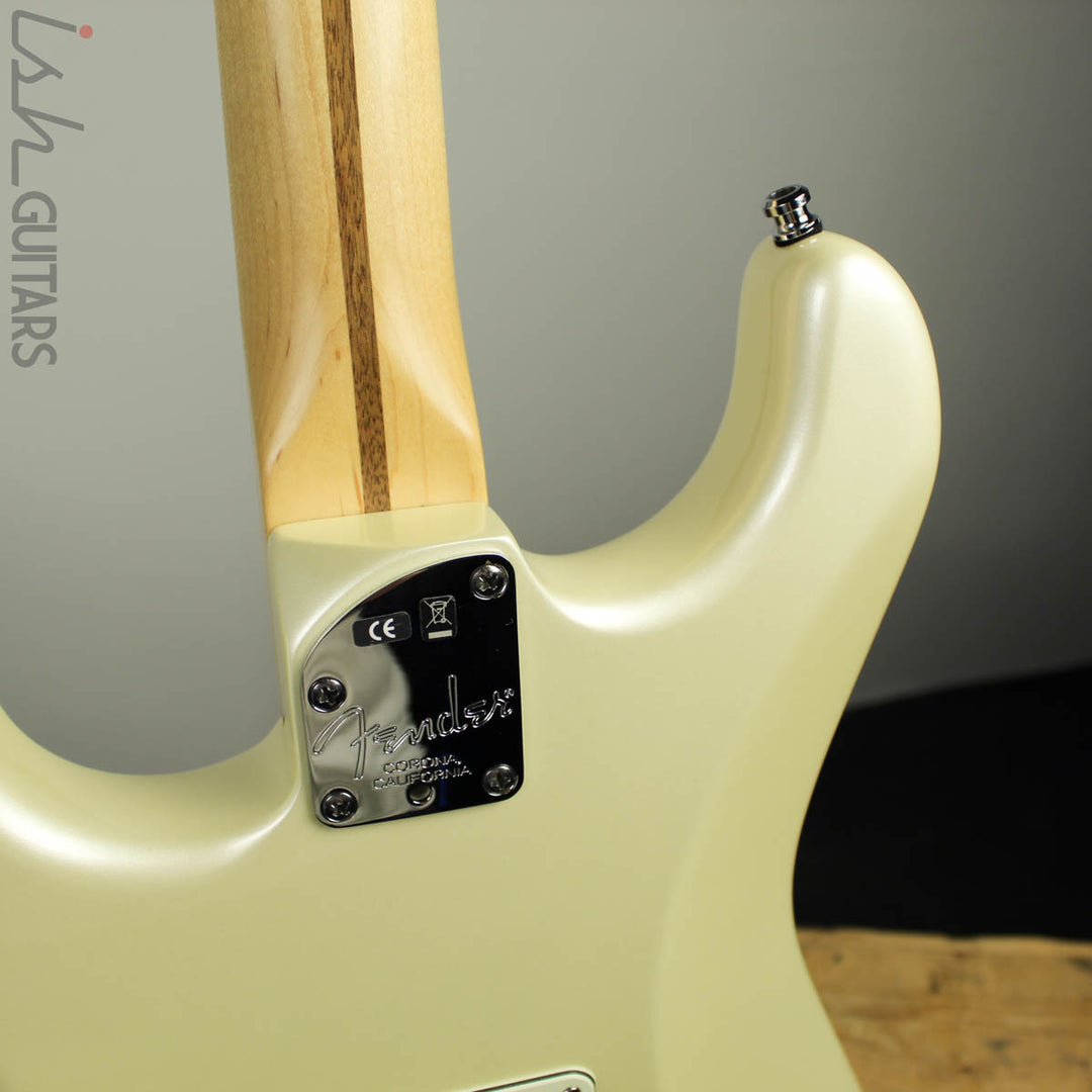 2014 Fender American Deluxe Stratocaster Olympic Pearl White Seymour Duncan Humbucker Pickups