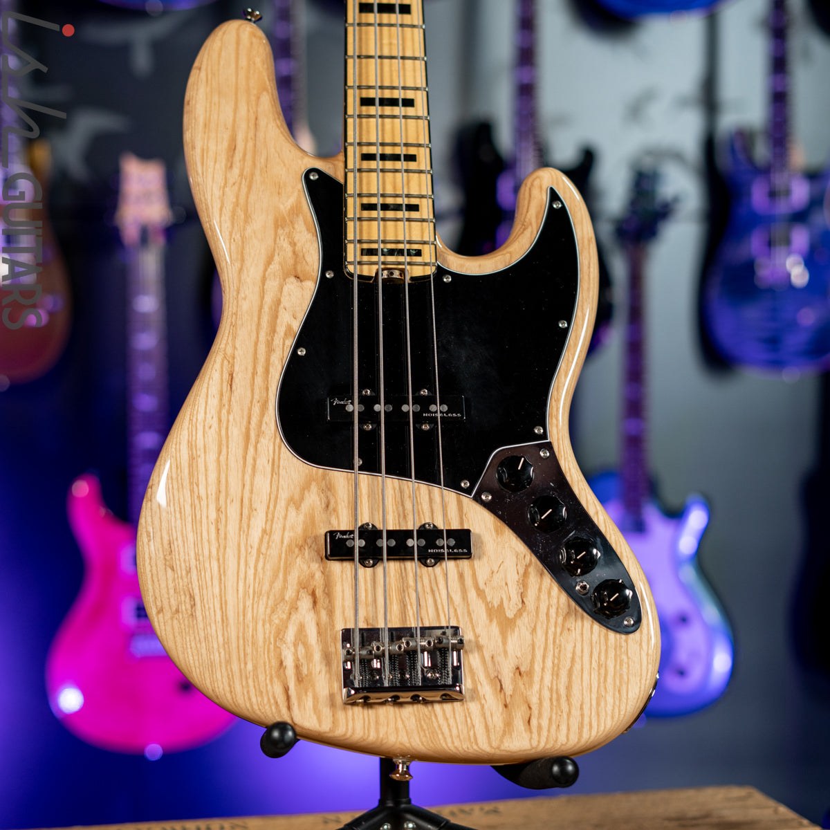 2016 Fender Jazz Bass Elite Natural Ash 4-String – Ish Guitars