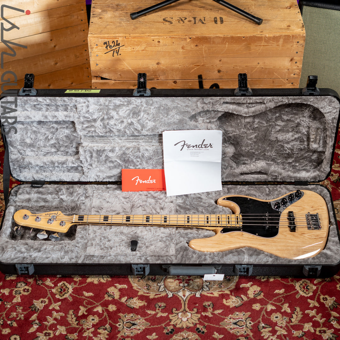 2016 Fender Jazz Bass Elite Natural Ash 4-String