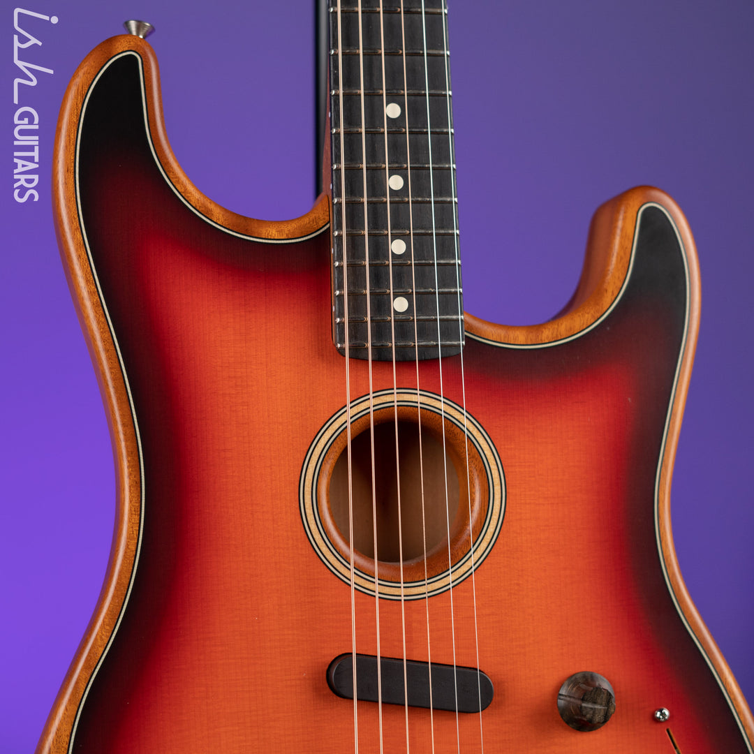 2021 Fender Acoustasonic Stratocaster Acoustic-Electric Guitar 3-Color Sunburst