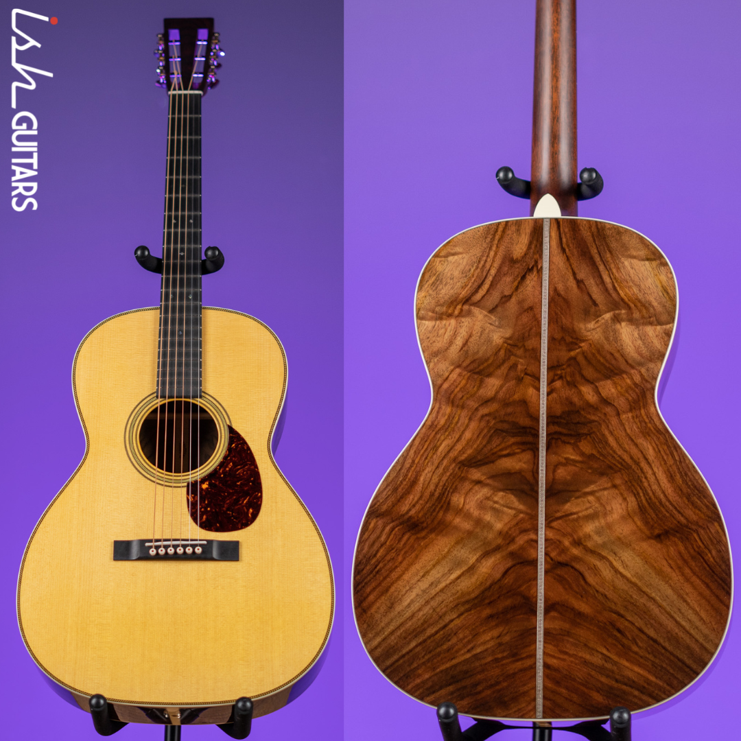 Martin Custom Shop OM-28 12-Fret Slotted Peghead Acoustic Guitar Wild Grain Rosewood