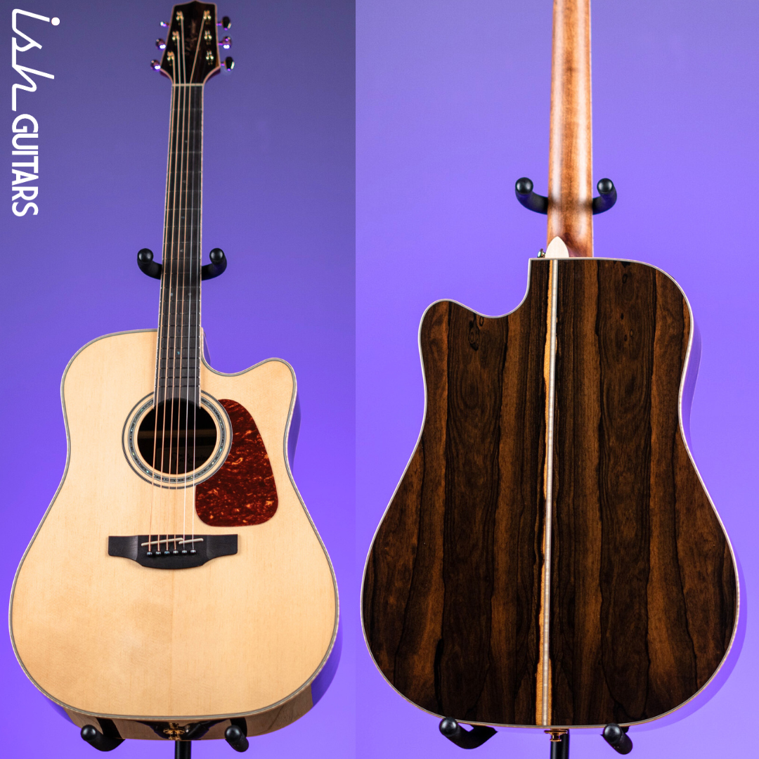 Takamine GD90CE-ZC Dreadnought Acoustic-Electric Guitar Ziricote Natural Demo