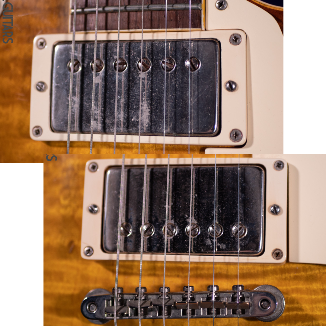 1990s Max Burst "Gibson" Les Paul Lemon Burst Double White PAF