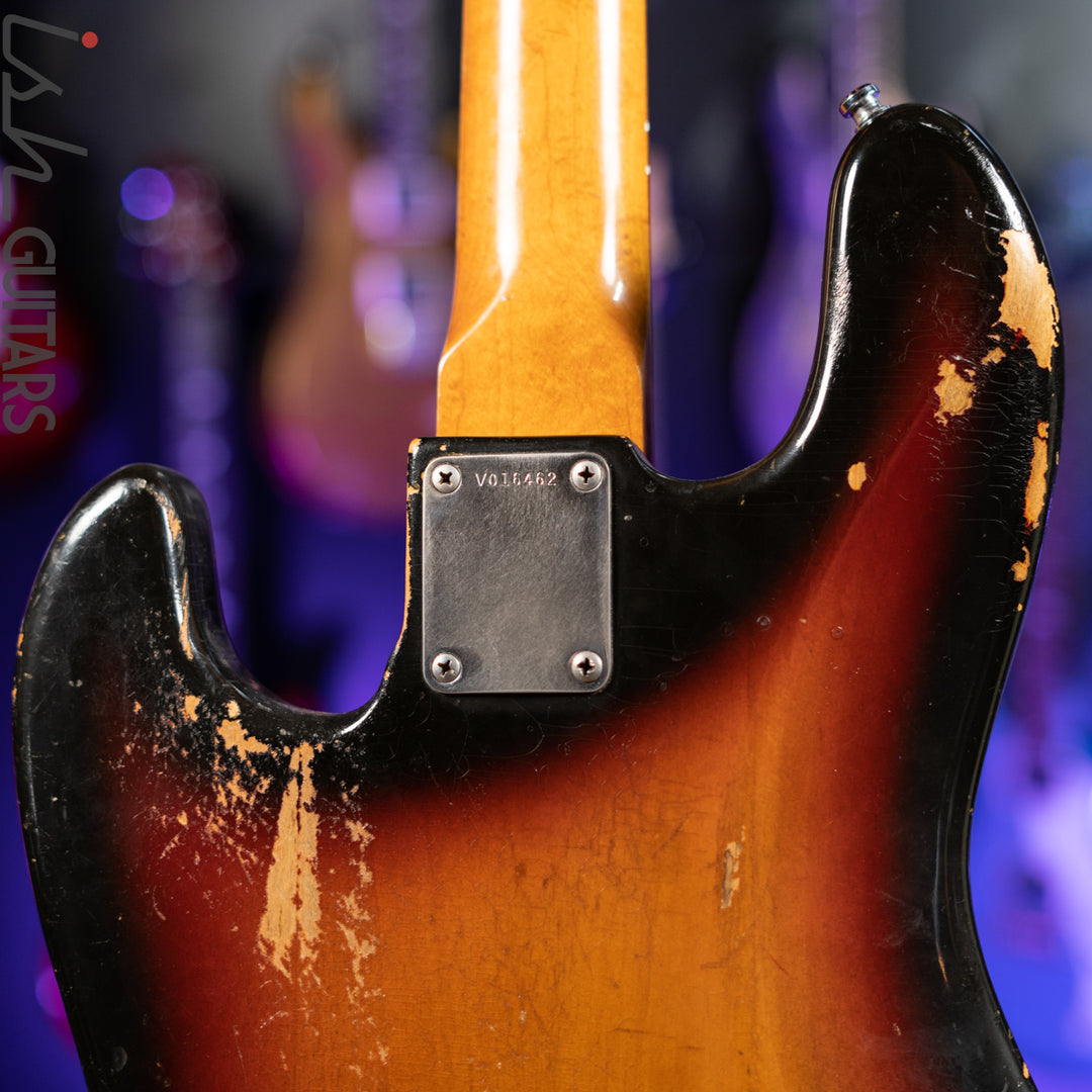 1983 Fender Fullerton ‘62 Reissue Jazz Bass 3-Tone Sunburst