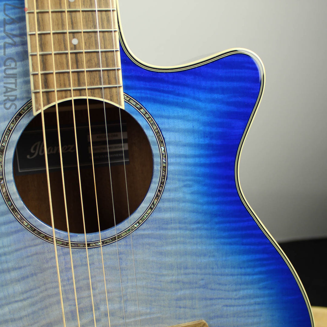 Ibanez AEG19II Acoustic Electric Ocean Blue Burst - Blemished