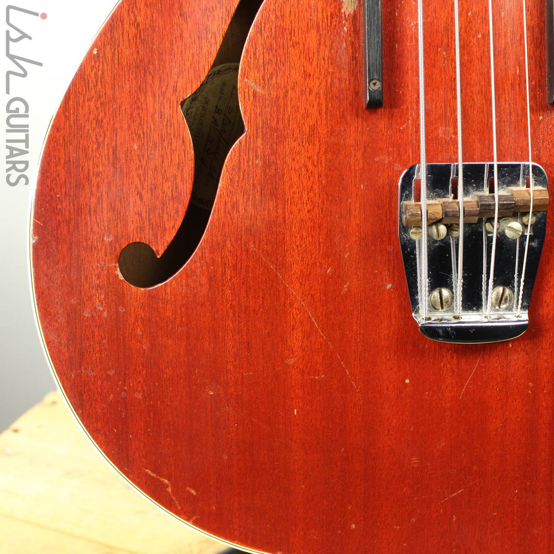 1966 Guild Starfire Hollowbody Bass Cherry with OHSC
