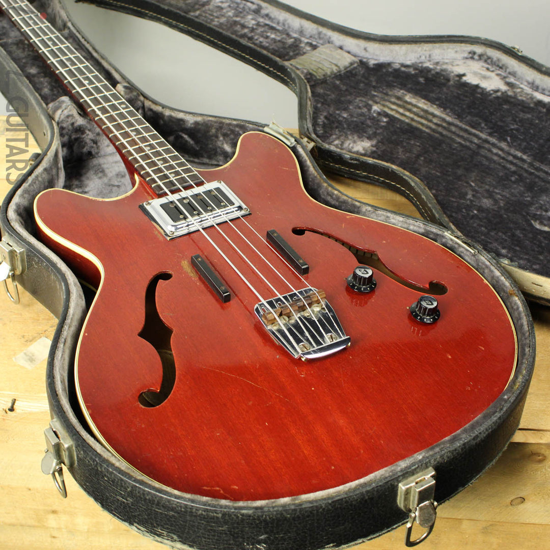 1966 Guild Starfire Hollowbody Bass Cherry with OHSC