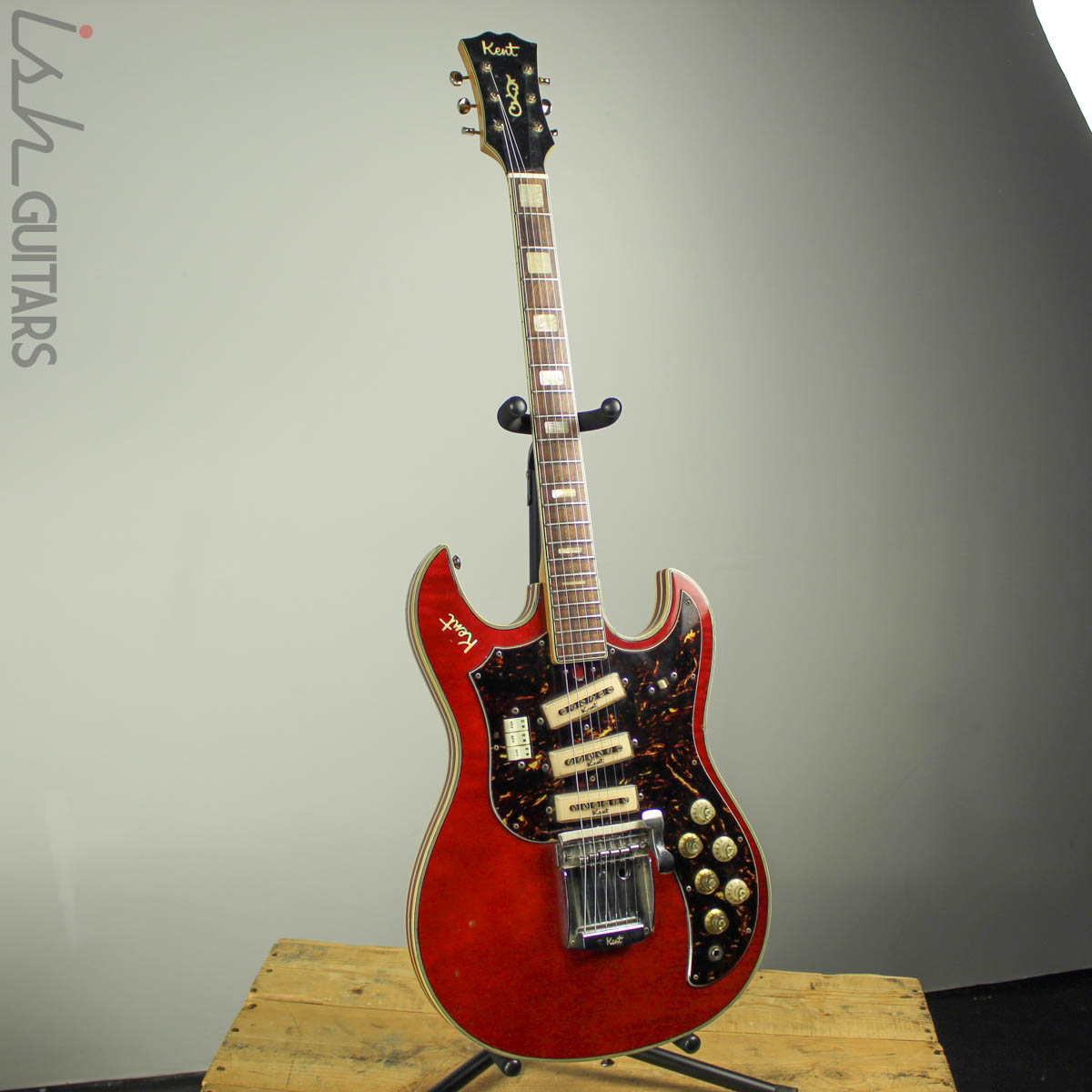 Kent 741 Standard 1966-1967 Japanese Made Cherry Red – Ish Guitars