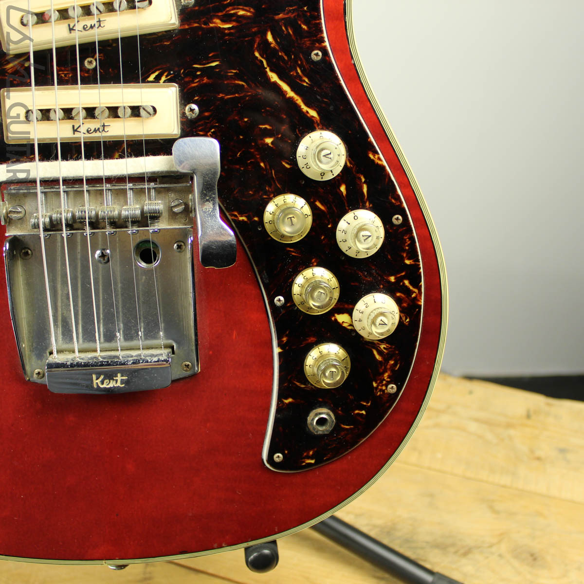 Kent 741 Standard 1966-1967 Japanese Made Cherry Red – Ish Guitars