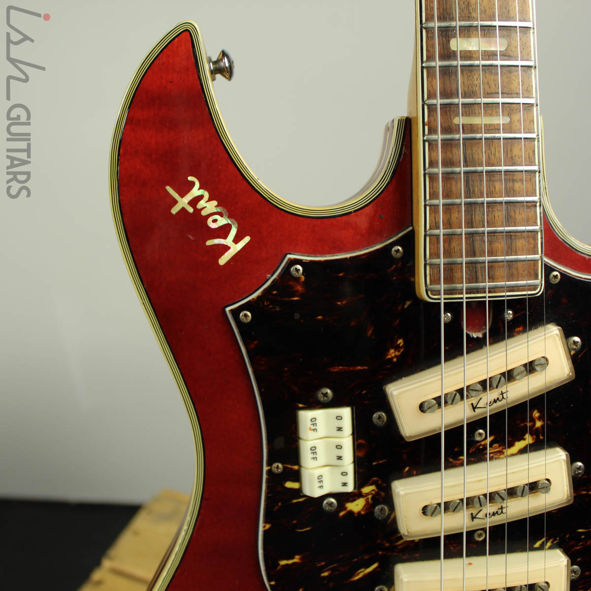Kent 741 Standard 1966-1967 Japanese Made Cherry Red – Ish Guitars