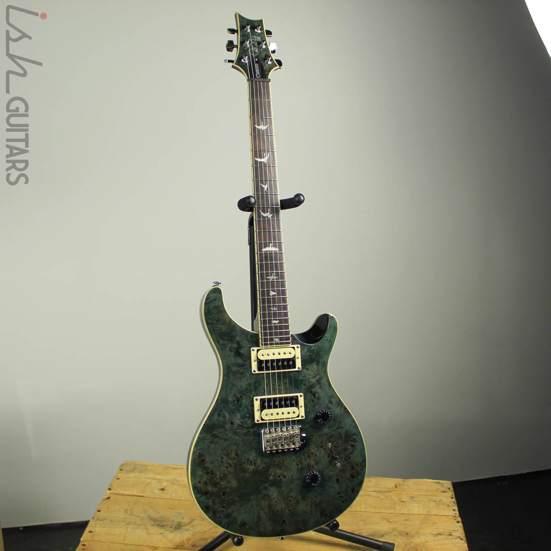 2020 PRS SE Custom 24 Poplar Burl Whale Blue