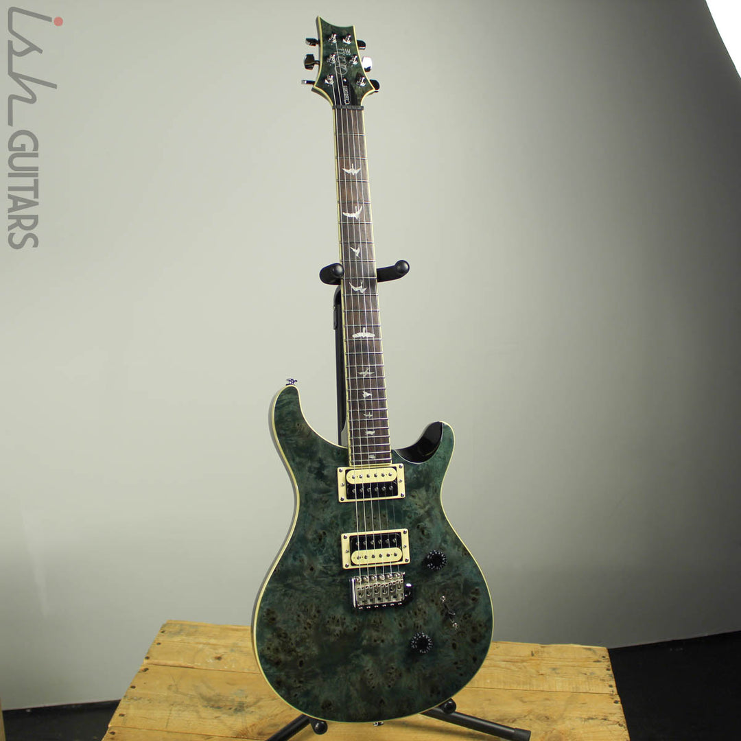 2020 PRS SE Custom 24 Poplar Burl Whale Blue – Ish Guitars