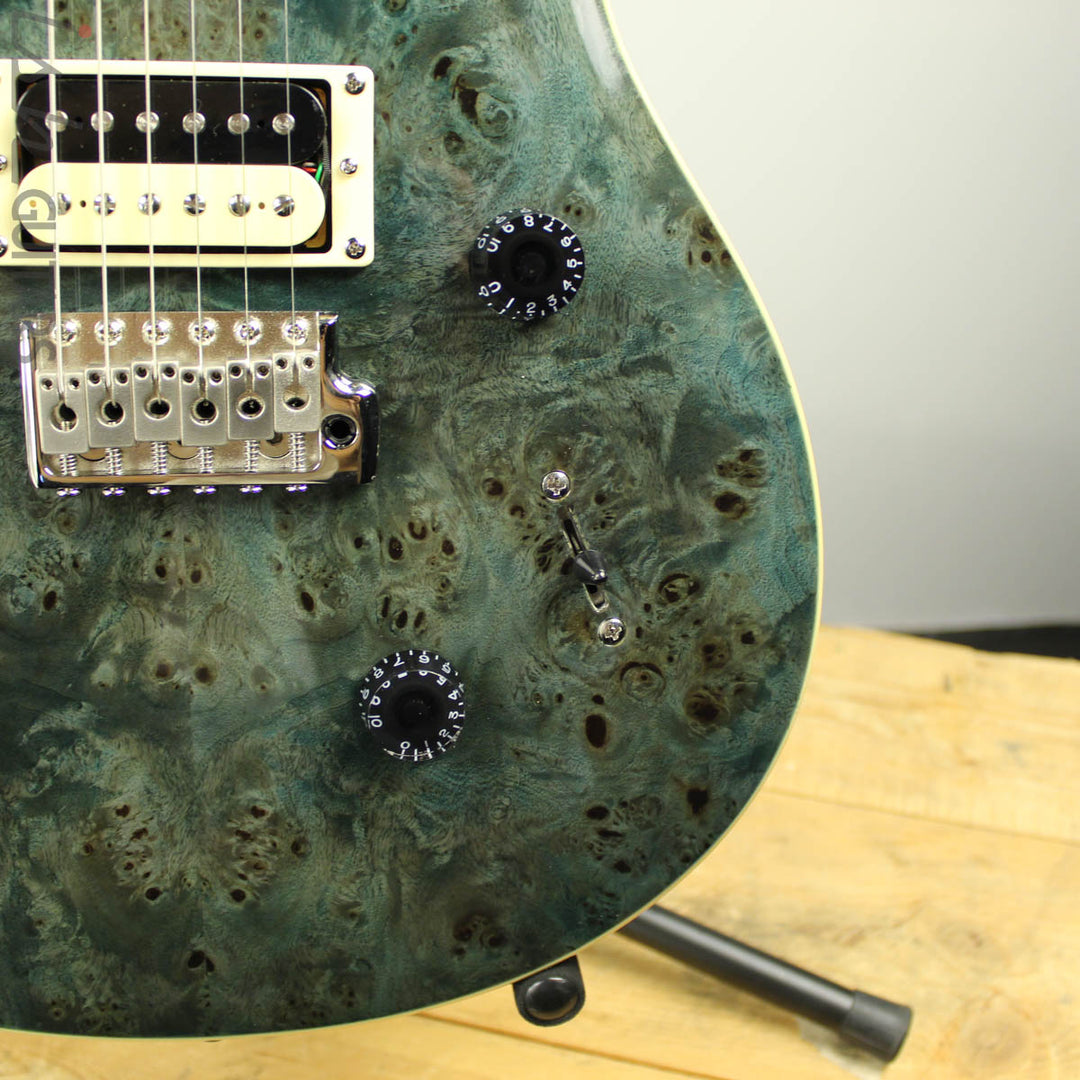 2020 PRS SE Custom 24 Poplar Burl Whale Blue