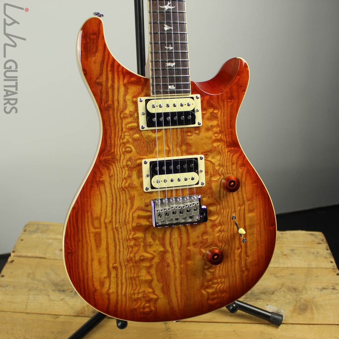 2020 PRS SE Custom 24 Burled Ash Vintage Sunburst