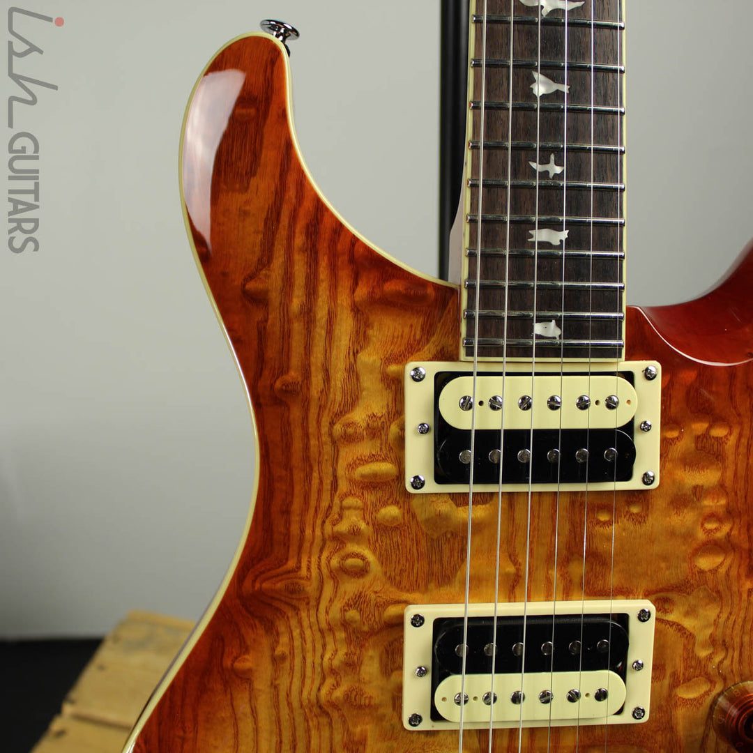 2020 PRS SE Custom 24 Burled Ash Vintage Sunburst