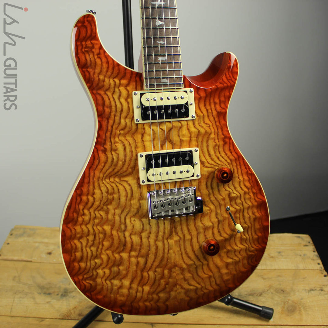 2020 PRS SE Custom 24 Burled Ash Vintage Sunburst
