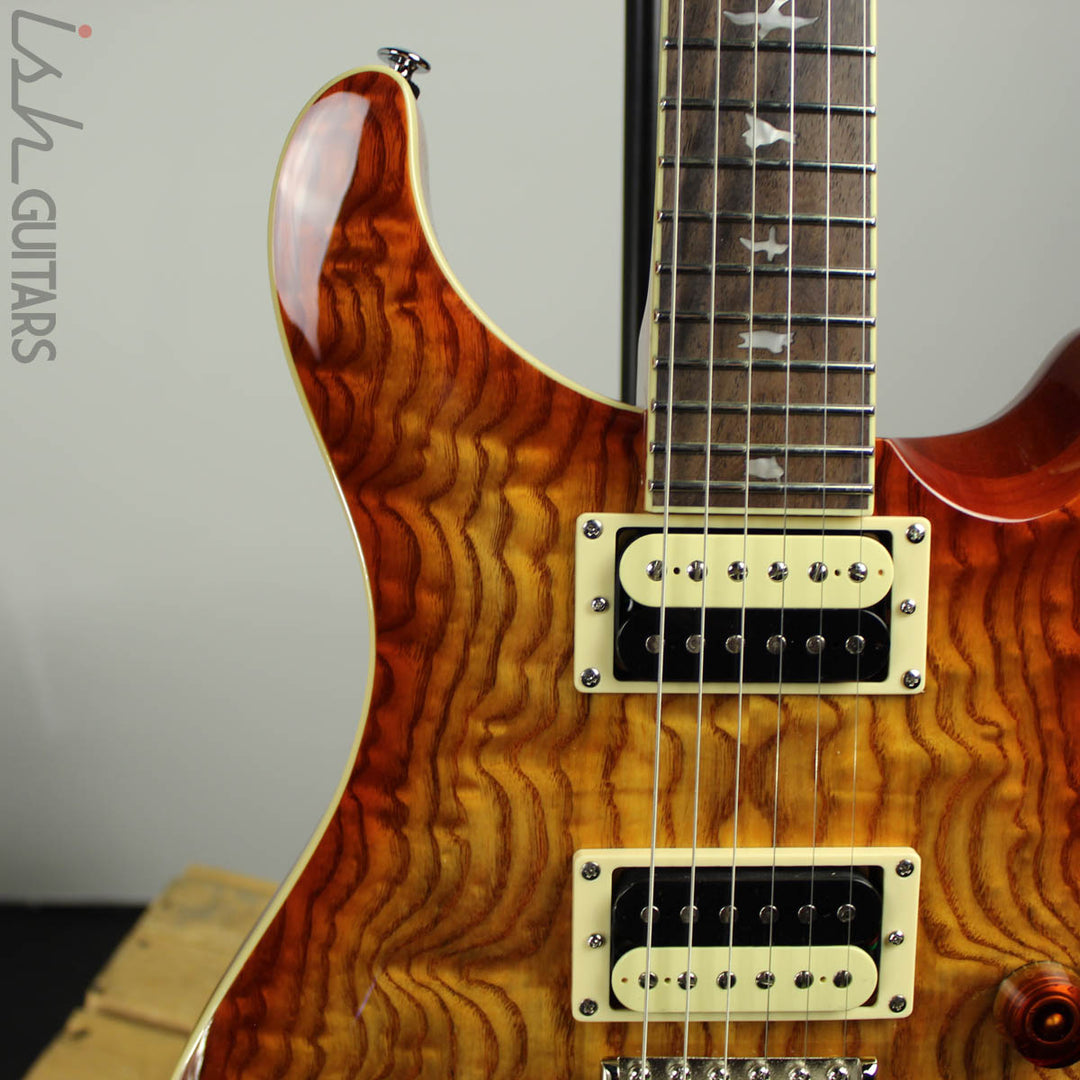 2020 PRS SE Custom 24 Burled Ash Vintage Sunburst