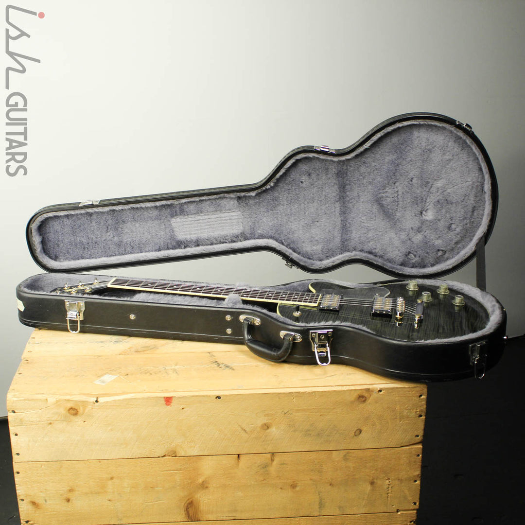 2001 DeArmond M-72 Transparent Black Flame Top
