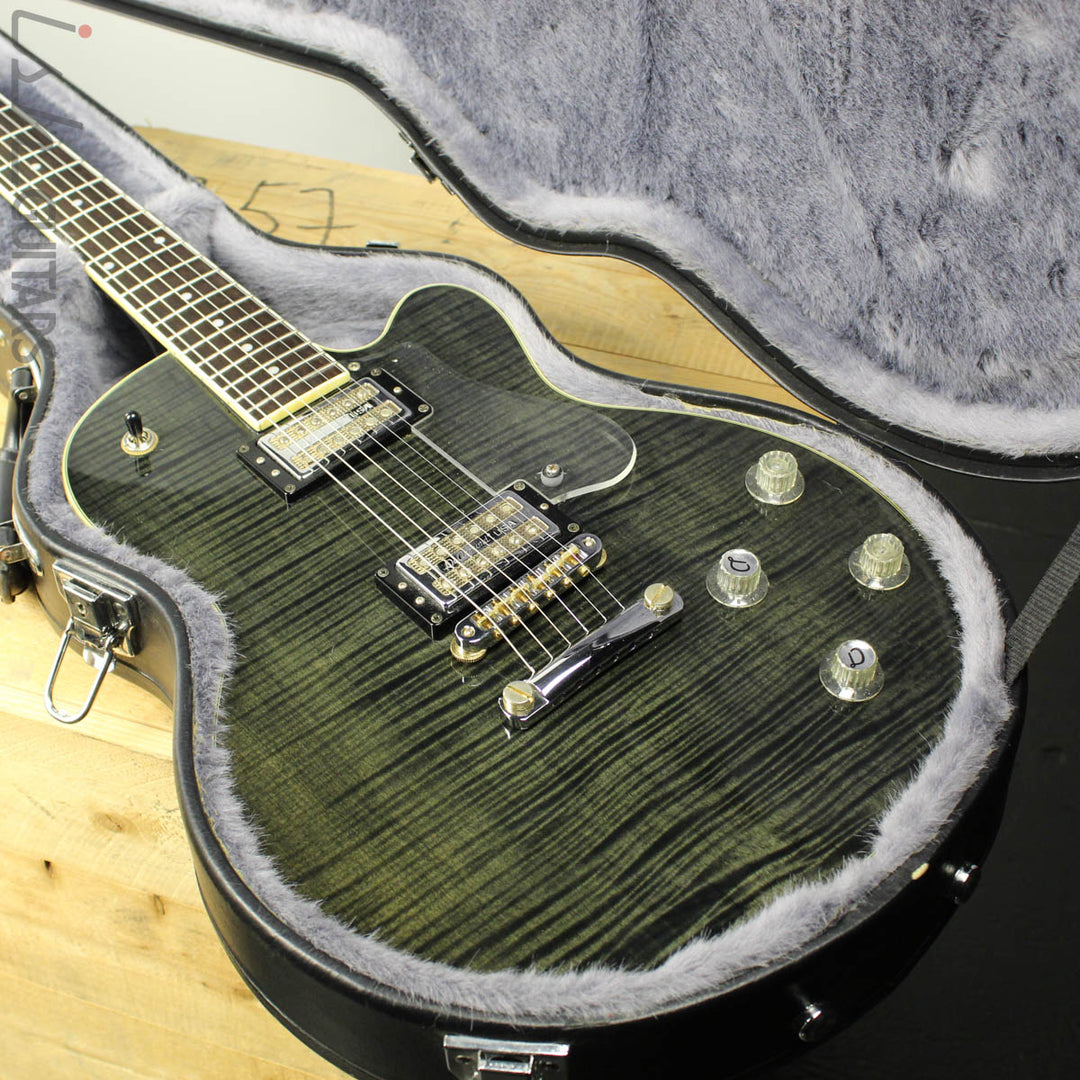 2001 DeArmond M-72 Transparent Black Flame Top