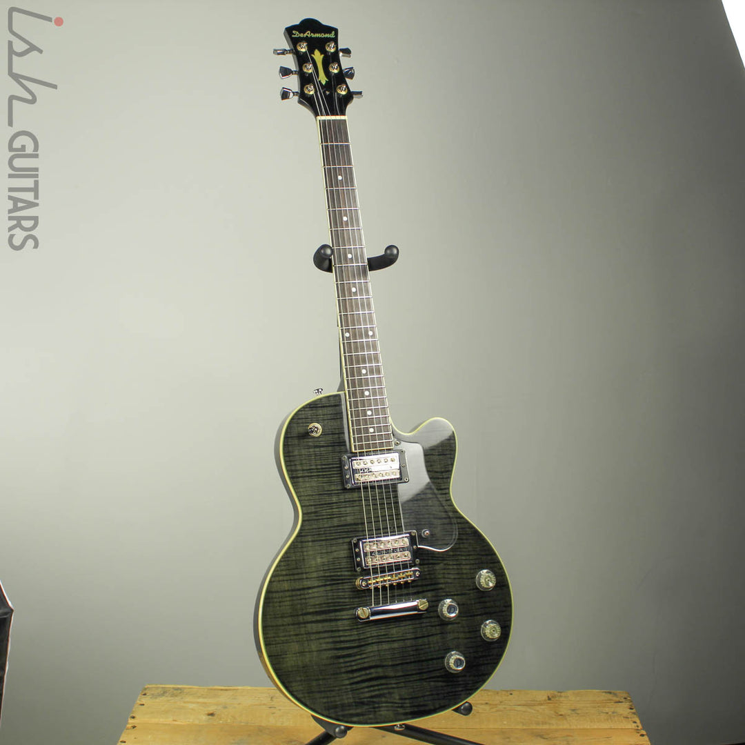 2001 DeArmond M-72 Transparent Black Flame Top