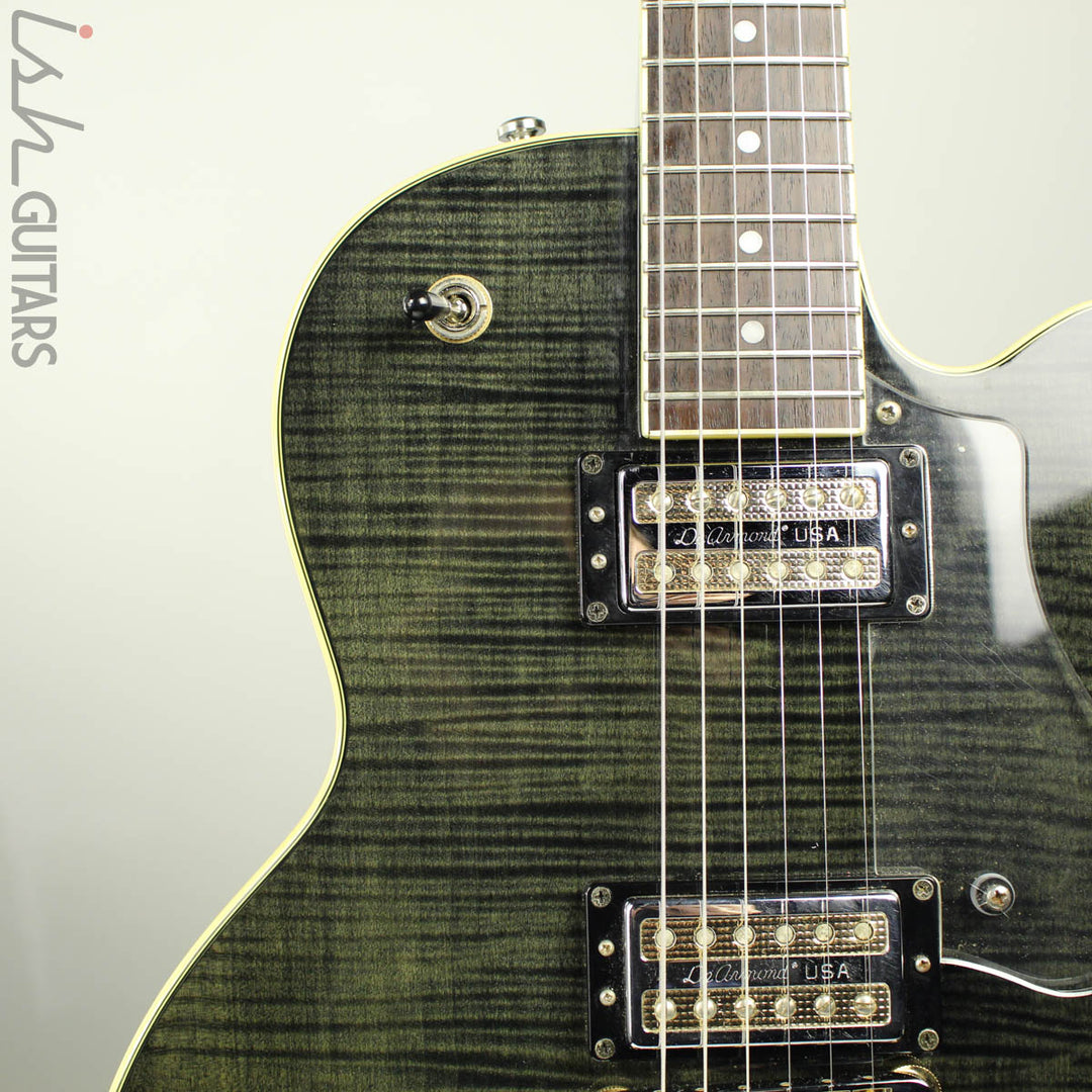 2001 DeArmond M-72 Transparent Black Flame Top