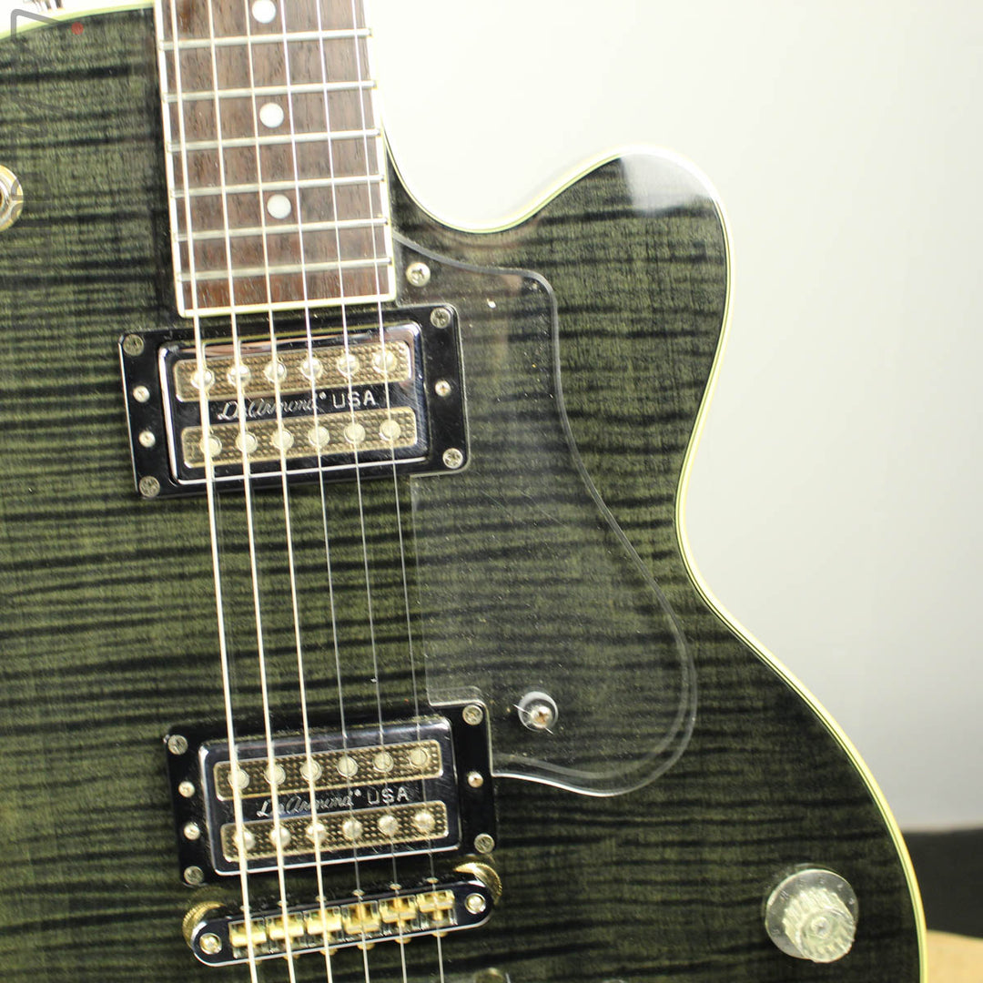 2001 DeArmond M-72 Transparent Black Flame Top