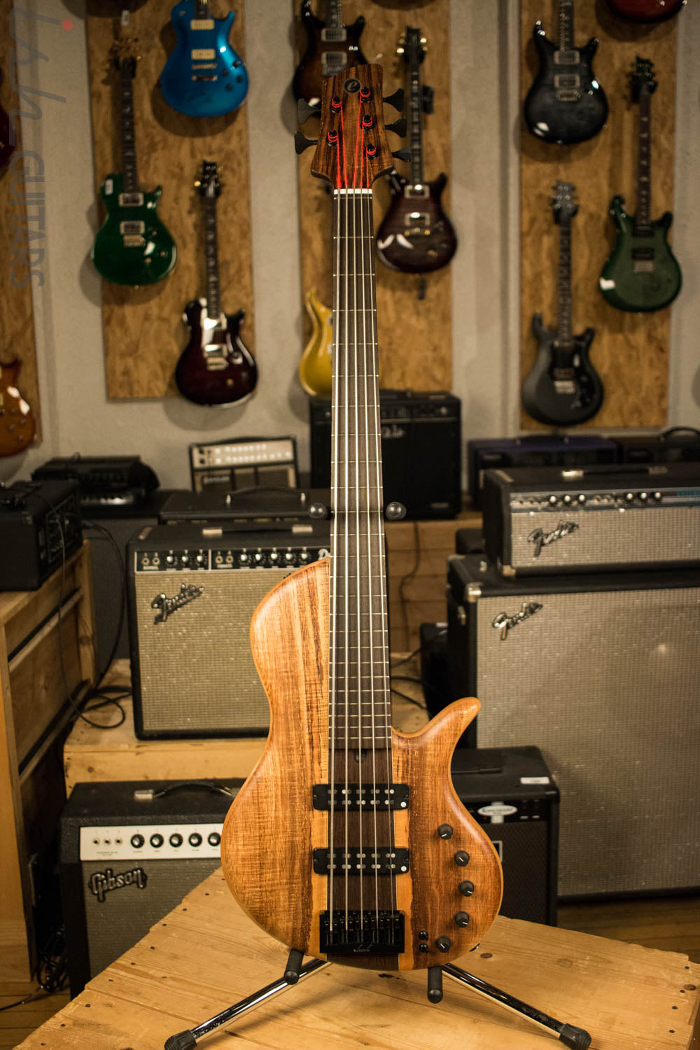 Elrick Singlecut Neck Through Bass Guitar Wenge Neck