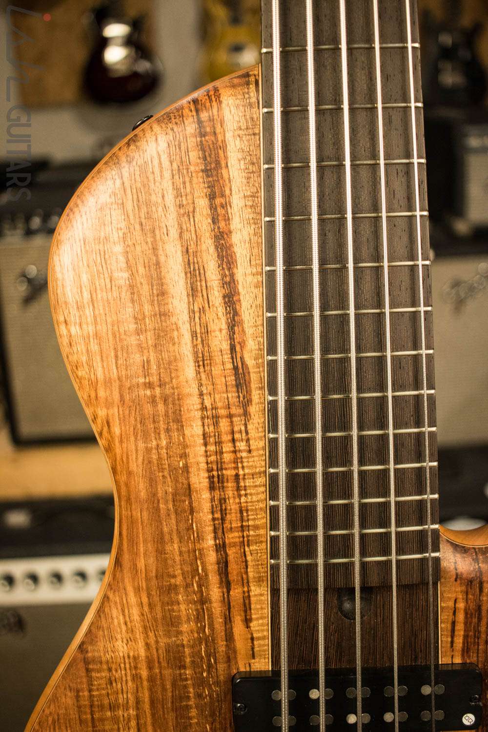 Elrick Singlecut Neck Through Bass Guitar Wenge Neck