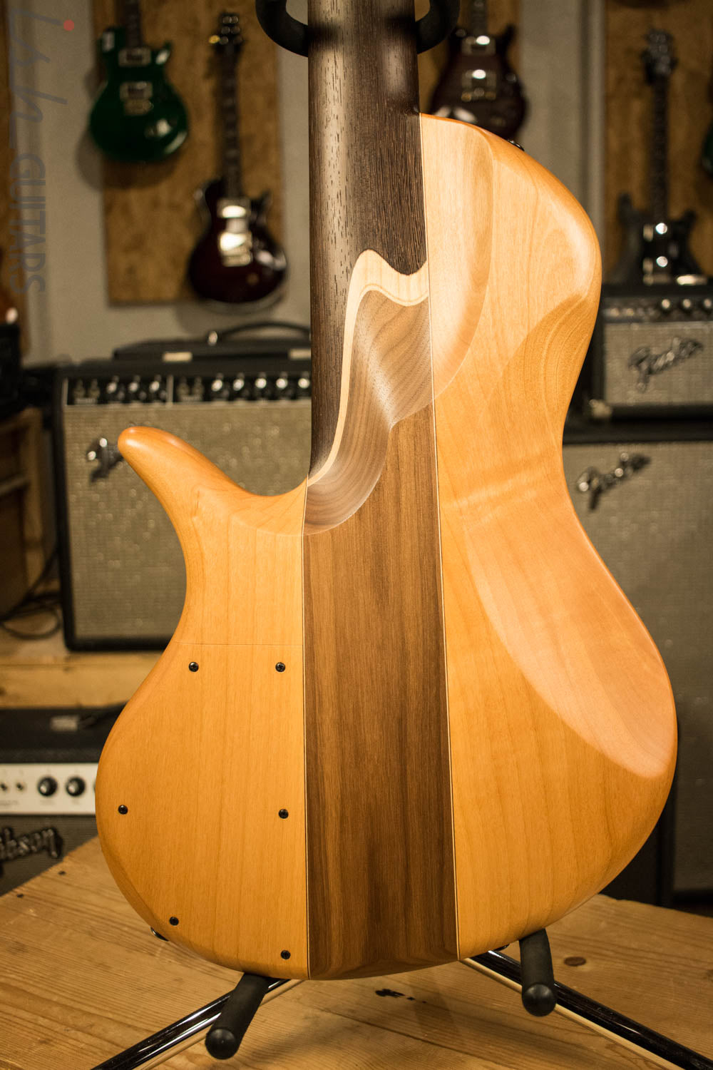 Elrick Singlecut Neck Through Bass Guitar Wenge Neck
