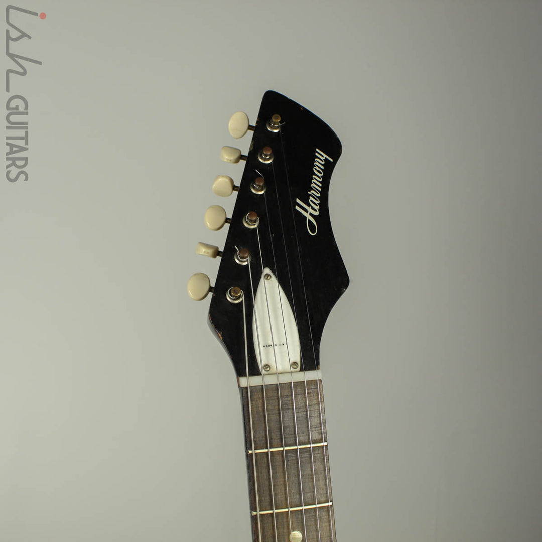 1960s Harmony Bobkat H15V Electric Guitar Sunburst w/ Vibrato and OHSC