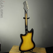 1960s Harmony Bobkat H15V Electric Guitar Sunburst w/ Vibrato and OHSC